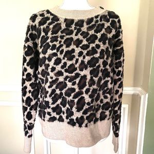 NWT ANN TAYLOR Leopard Sweater